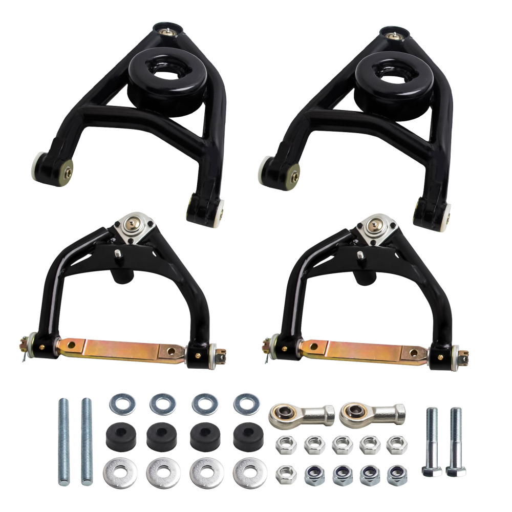 Upper Lower Trailing Control Arms Set for 1967-72 compatible for Chevy Chevelle A Body Tubular