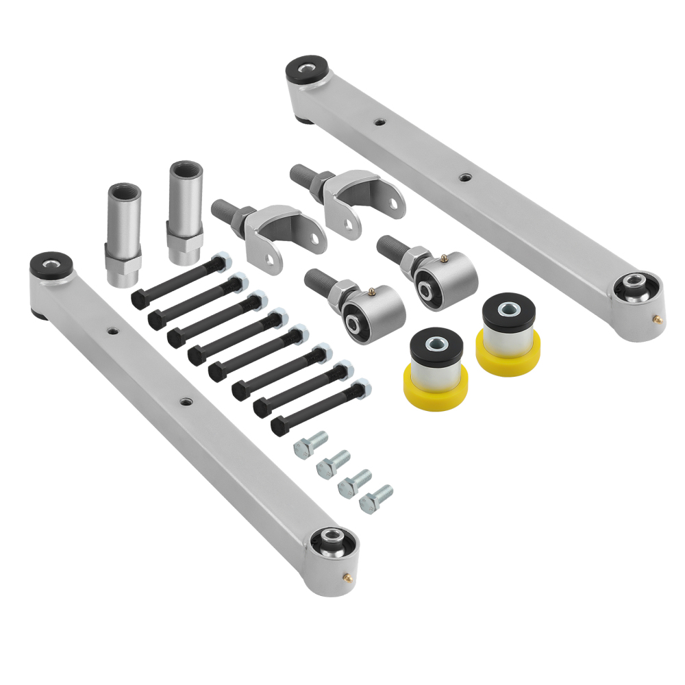 Upper Lower Trailing Control Arms Set for 1967-72 compatible for Chevy Chevelle A Body Tubular