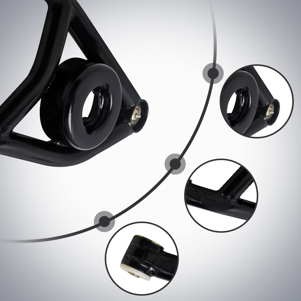 Upper Lower Trailing Control Arms Set for 1967-72 compatible for Chevy Chevelle A Body Tubular