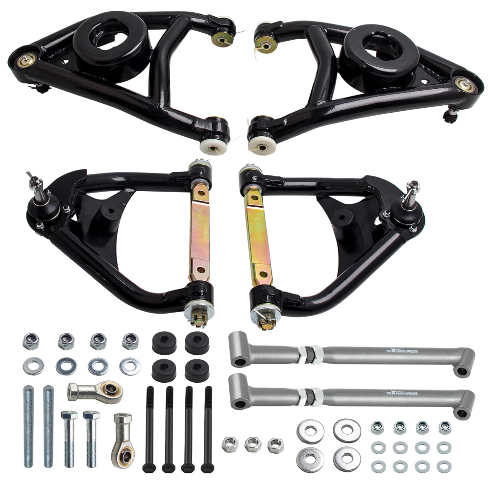 Tubular Control Arms + Trailing Arm Brace Kit compatible for Buick Buick 68-72 compatible for Pontiac GTO