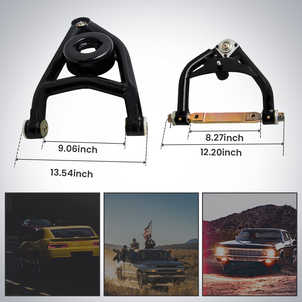 Tubular Control Arms + Trailing Arm Brace Kit compatible for Buick Buick 68-72 compatible for Pontiac GTO