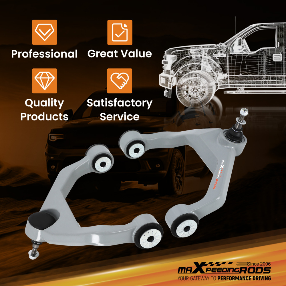 Front Upper Control Arm 3.5 Lift For 2011-19 compatible for Chevy Silverado GMC Sierra 2500 HD