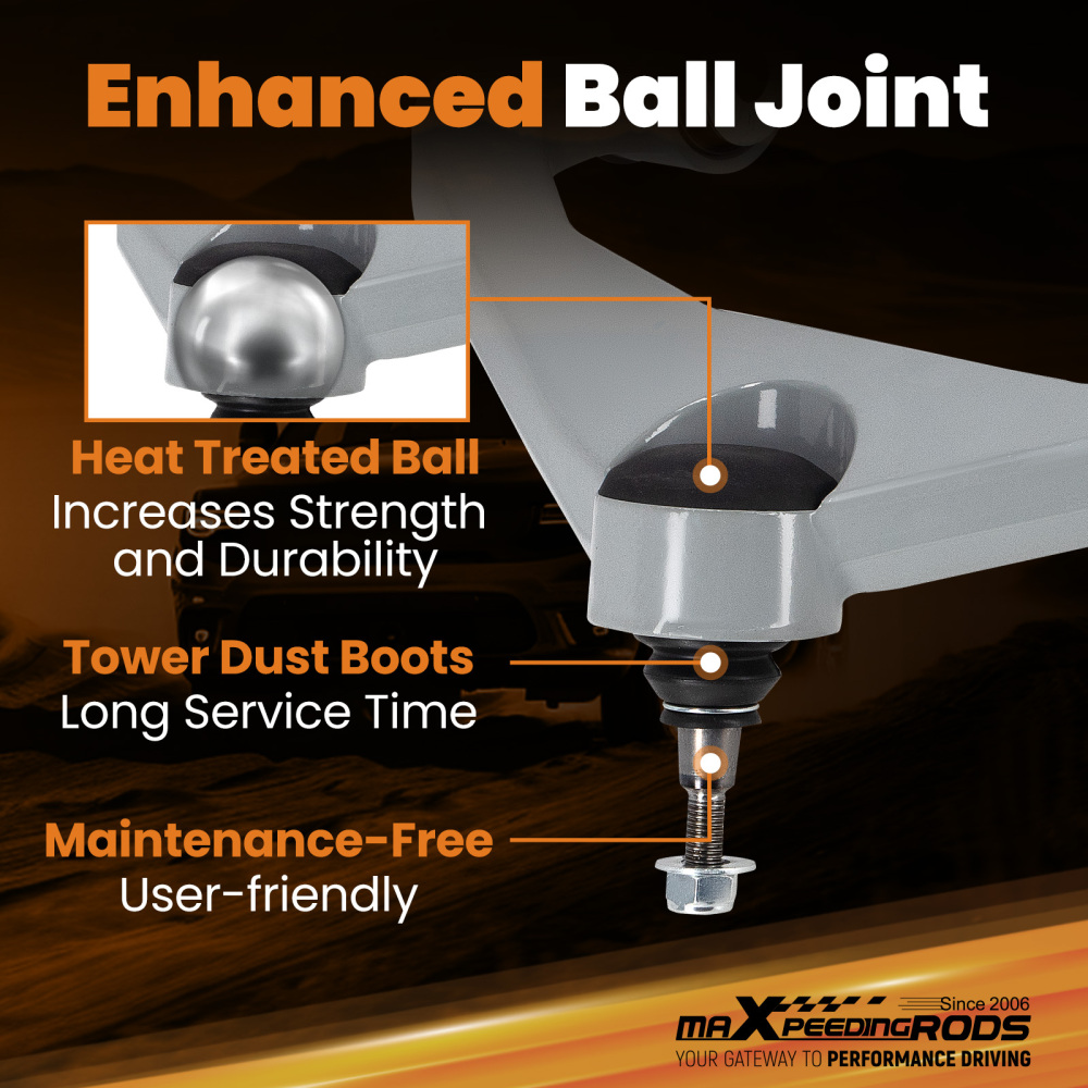 Upper Control Arms 3.5 Lift compatible for Chevy Silverado GMC Sierra 2500HD 4WD 2011-2019