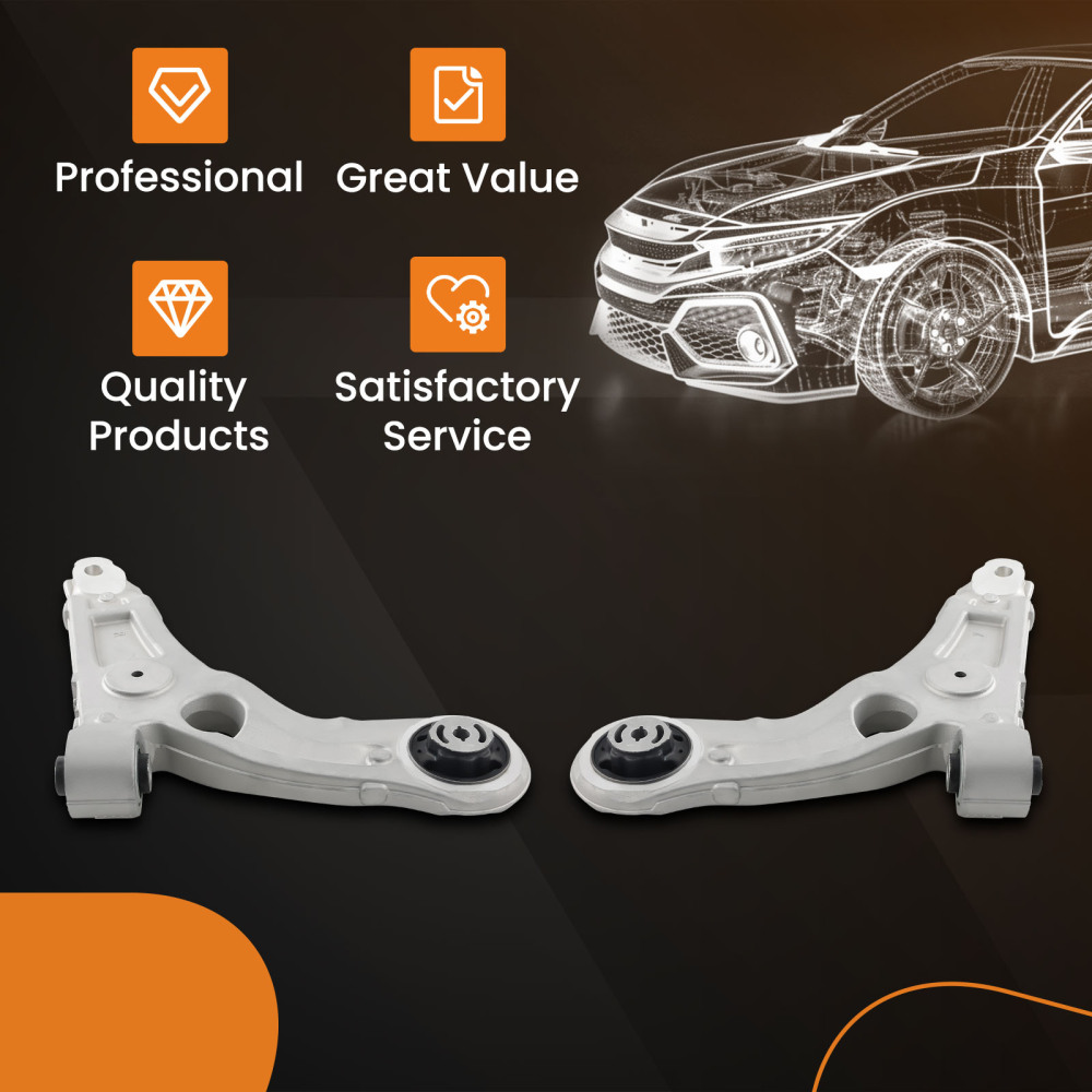 Front Lower Control Arm Assembly Driver Passenger compatible for Jeep Cherokee KL 2014-2018