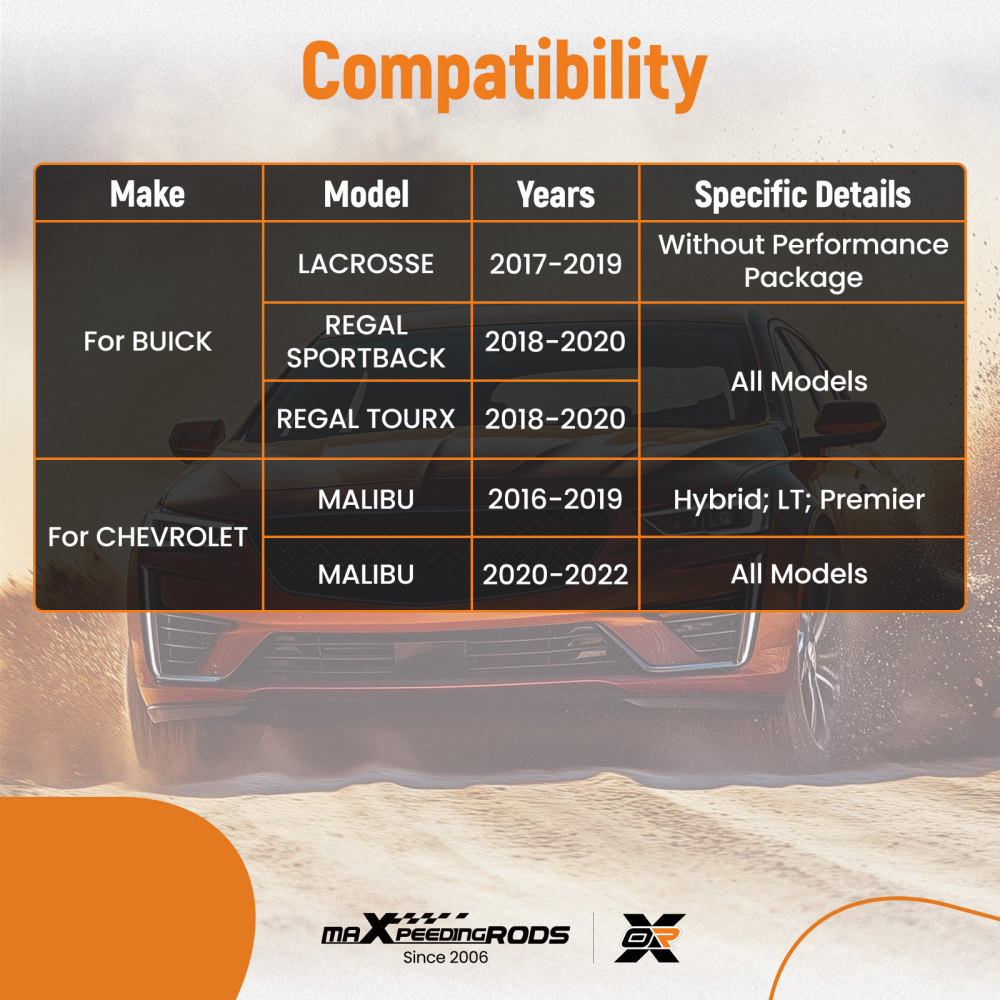 Front Right Lower Control Arm for 2016-2019 compatible for Chevy Malibu 2020-2022 MS501267