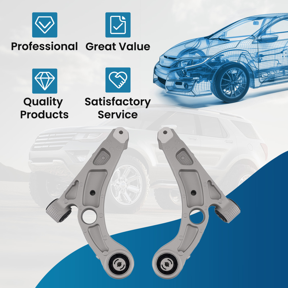 2PCS for 2019 compatible for Jeep Cherokee Front Lower Control Arms Left + Right 68439687AA