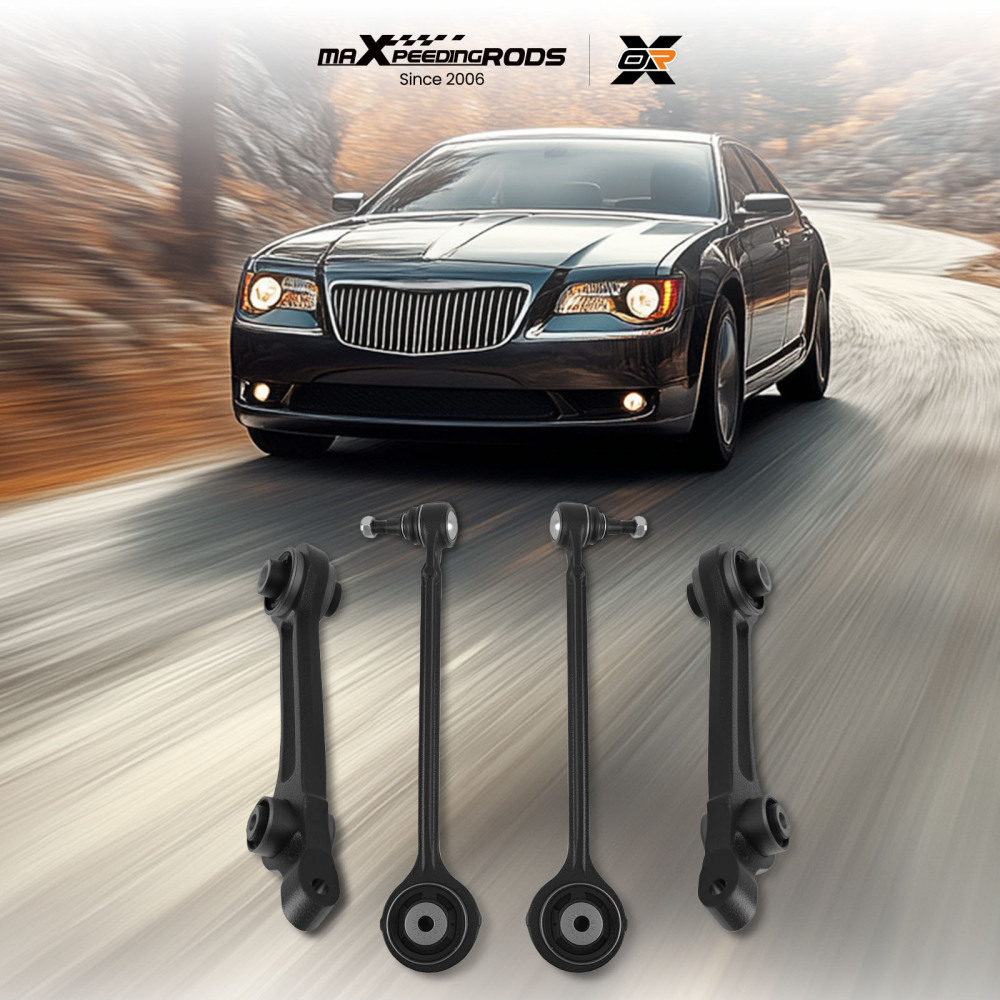 6pc Front Lower Upper Control Arm compatible for Chrysler 300 RWD 2011 2012 2013 2014-2019