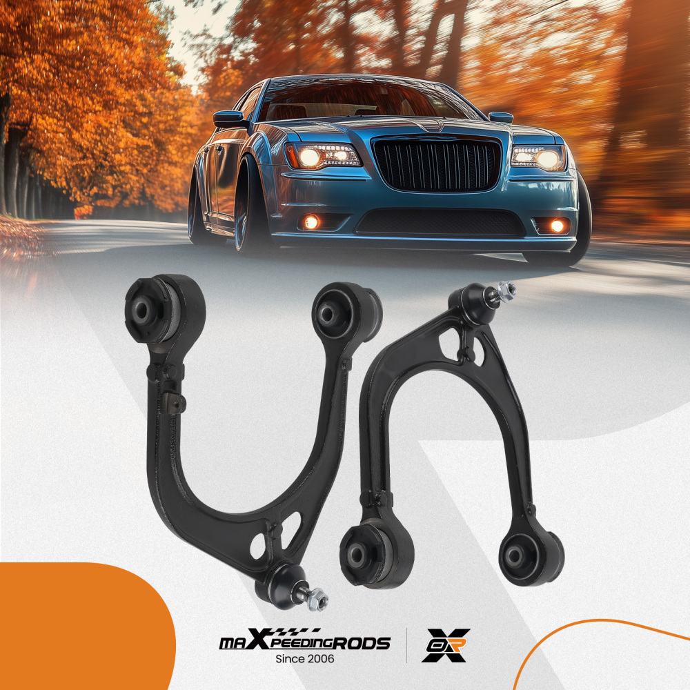 6pc Front Lower Upper Control Arm compatible for Chrysler 300 RWD 2011 2012 2013 2014-2019