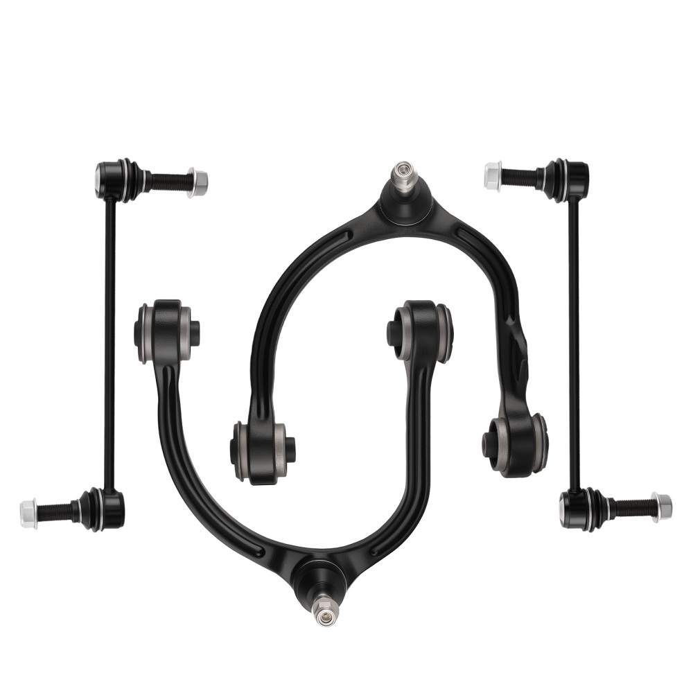 4x Front Upper Control ArmSway Bar Links compatible for Chrysler 300 05-19 Magnum 05-08