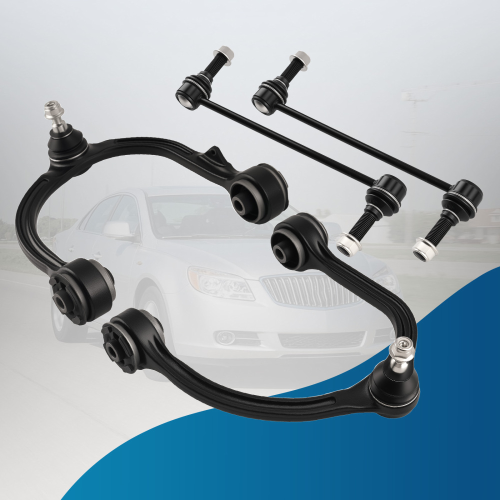 4x Front Upper Control ArmSway Bar Links compatible for Chrysler 300 05-19 Magnum 05-08