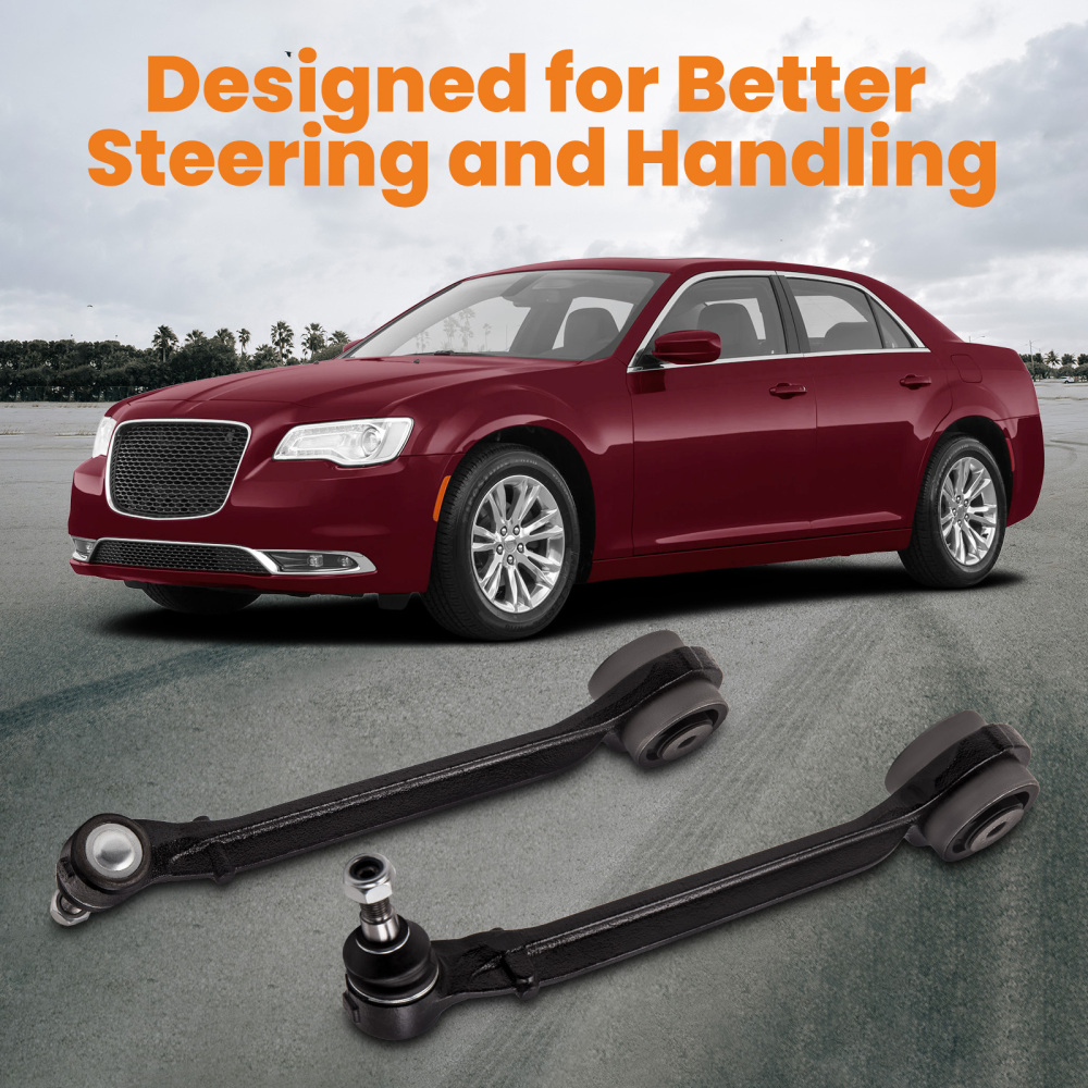 2 Pcs LH RH Front Lower Control Arms compatible for Dodge Challenger V6 3.6L 2015-2016 RWD