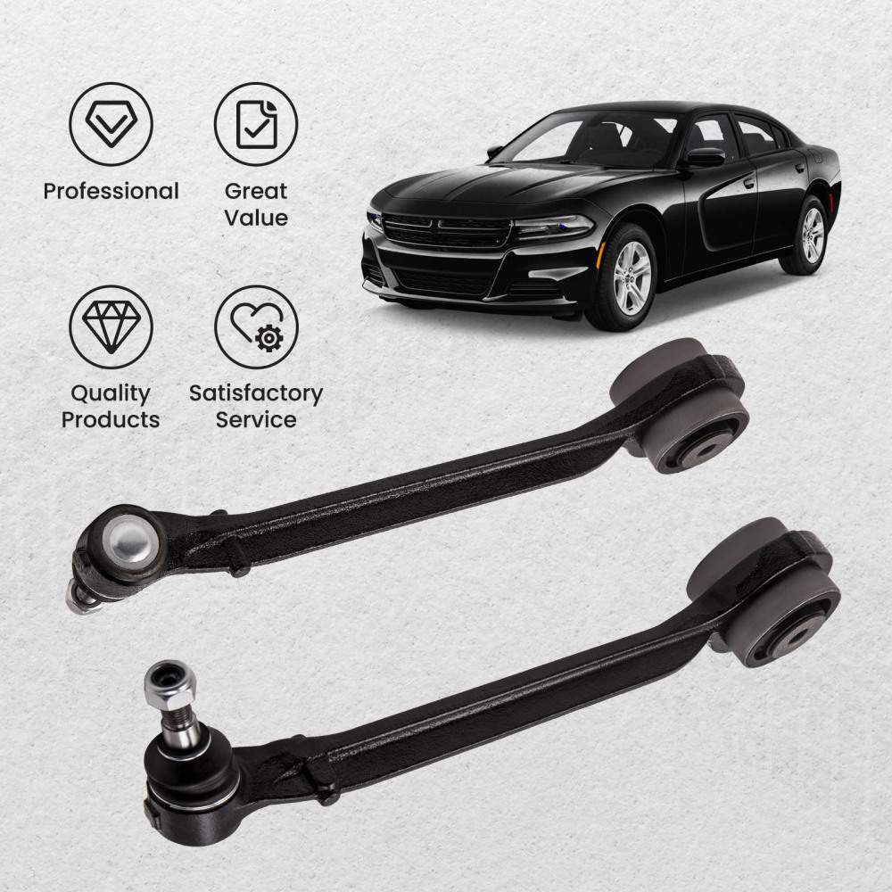2 Pcs LH RH Front Lower Control Arms compatible for Dodge Challenger V6 3.6L 2015-2016 RWD