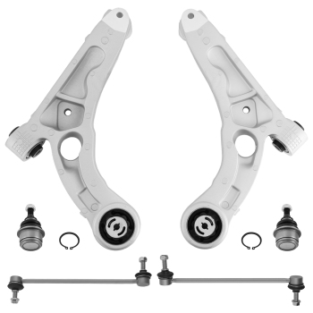 6pcs Front Lower Control Arm w/Ball Joints Sway Bar compatible for Jeep Cherokee 14-18 compatible for FWD