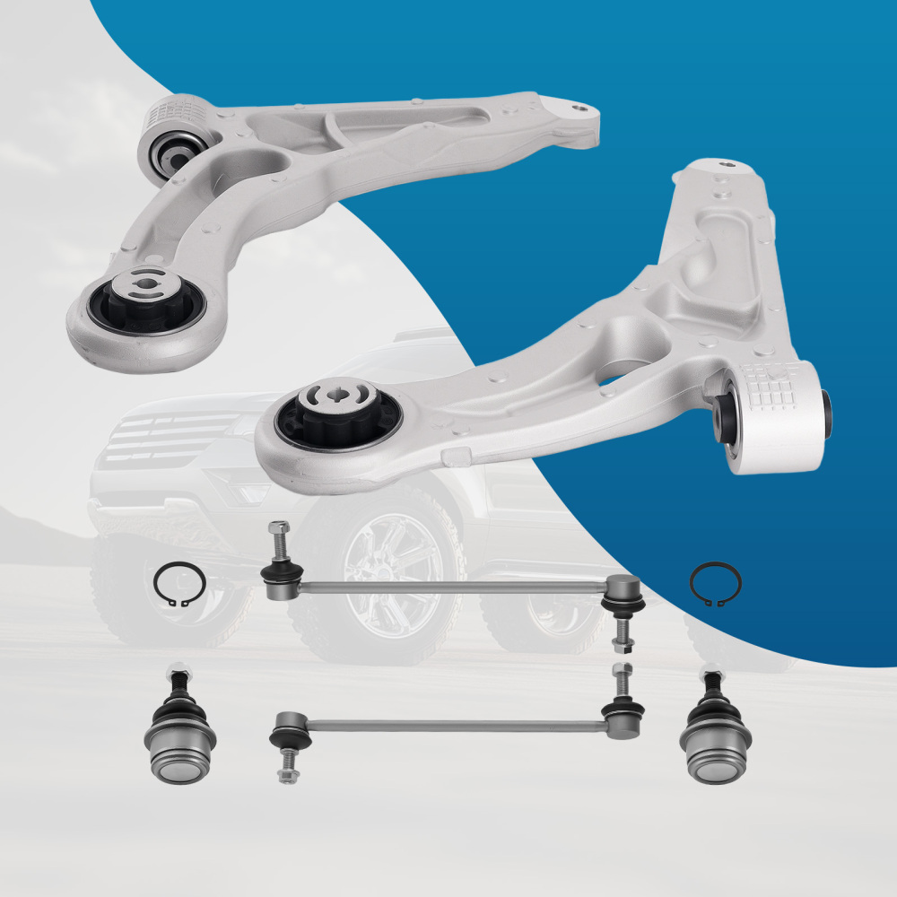 6pcs Front Lower Control Arm w/Ball Joints Sway Bar compatible for Jeep Cherokee 14-18 compatible for FWD