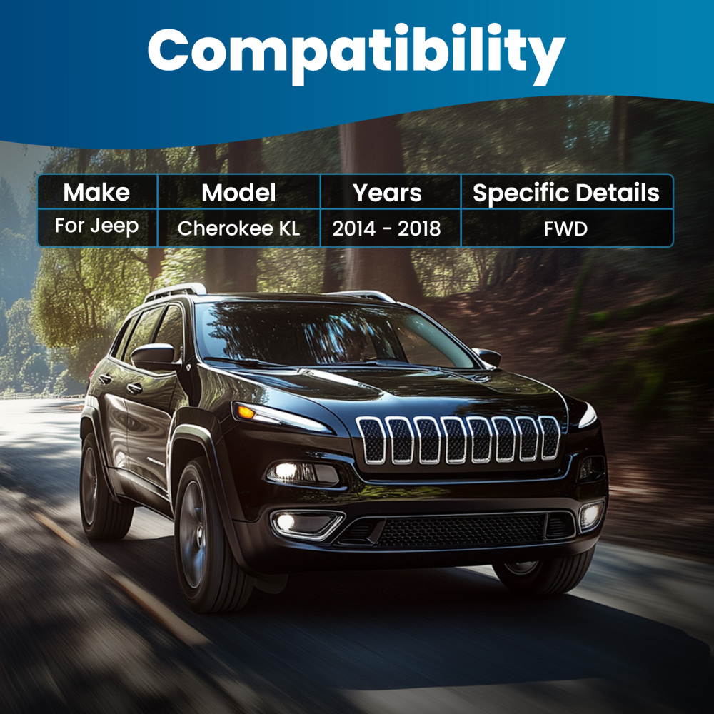 6pcs Front Lower Control Arm w/Ball Joints Sway Bar compatible for Jeep Cherokee 14-18 compatible for FWD