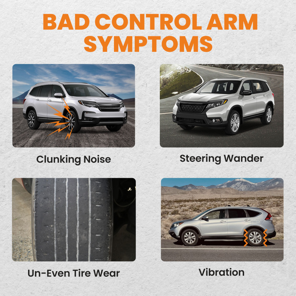 12 Pcs Front and Rear Control Arm and Sway Bar End Link compatible for Honda Civic 06 - 2011 suspension arms