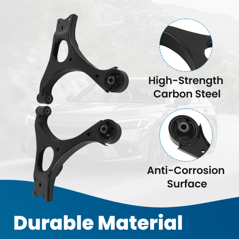 14 Pcs Front Lower Control Arm and Outer Tie Rod End compatible for Honda Civic 2006-2011 suspension arms