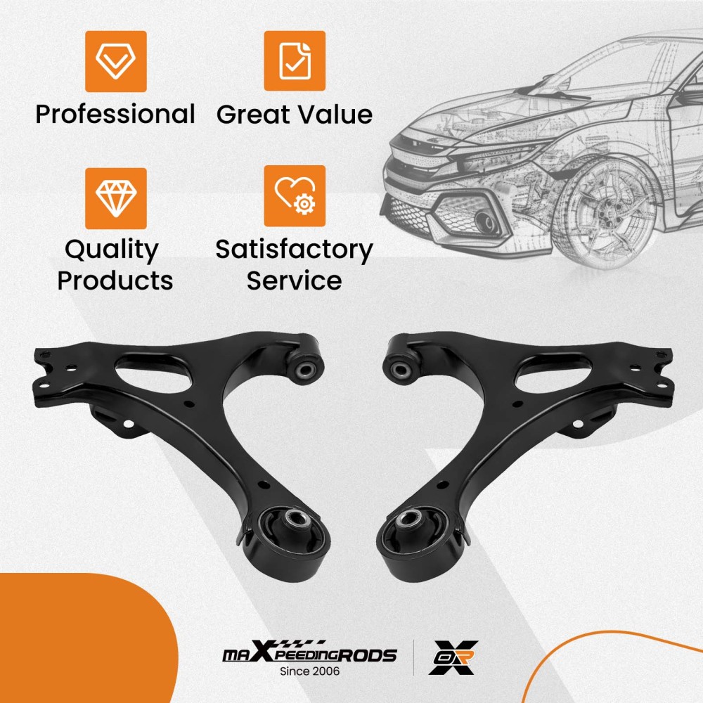 14Pcs Suspension Kit Front Lower Control Arms compatible for Honda Civic 2006-2011 K620382