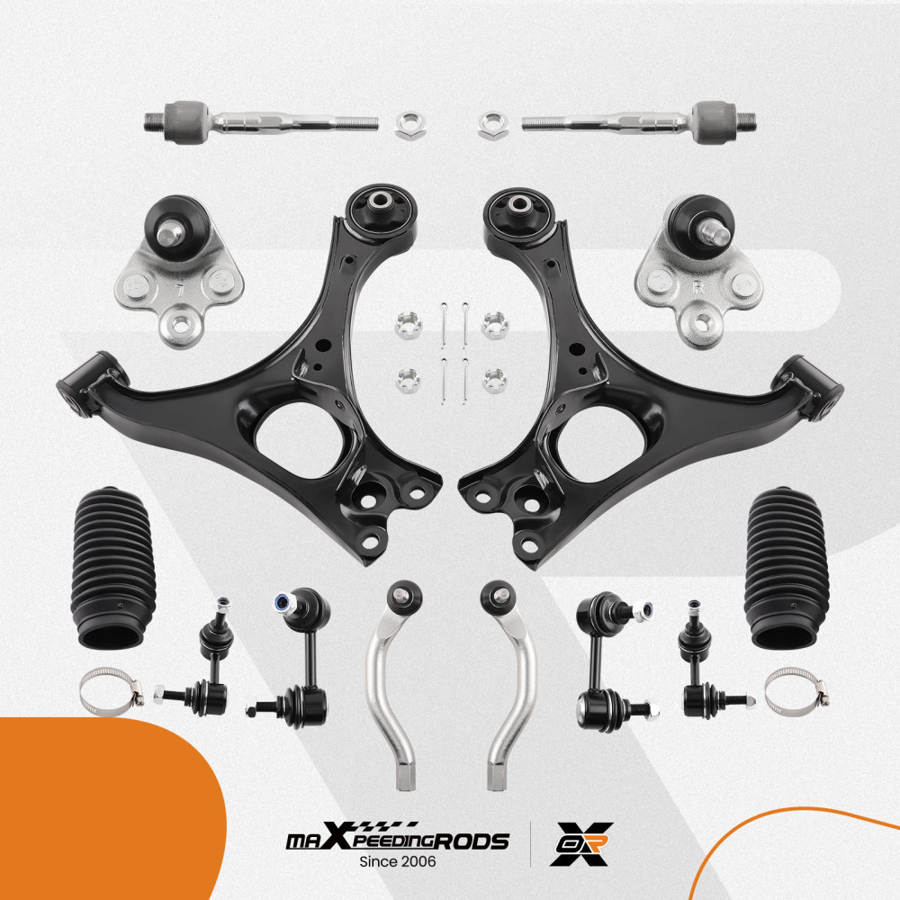 14Pcs Suspension Kit Front Lower Control Arms compatible for Honda Civic 2006-2011 K620382