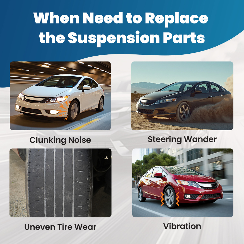 Front Lower Control Arms Sway Bars Tie Rods for 2012-2015 compatible for Honda Civic compatible for Acura ILX