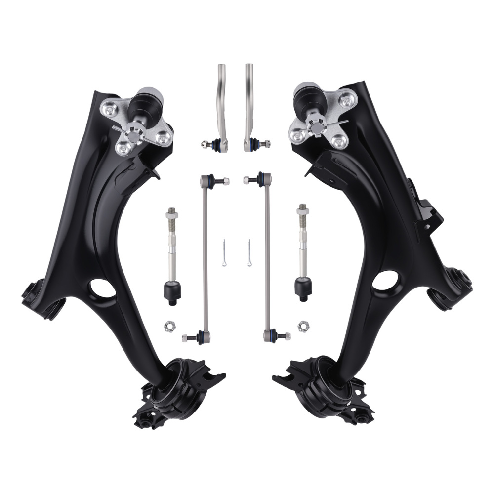 Front Lower Control Arms Tie Rod Sway Bar Links For 2016-2019 compatible for Honda Civic 1.5L