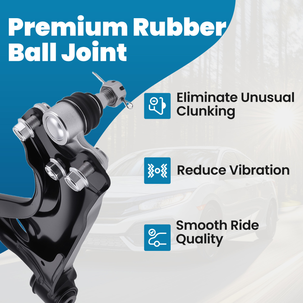 Front Lower Control Arms Tie Rod Sway Bar Links For 2016-2019 compatible for Honda Civic 1.5L