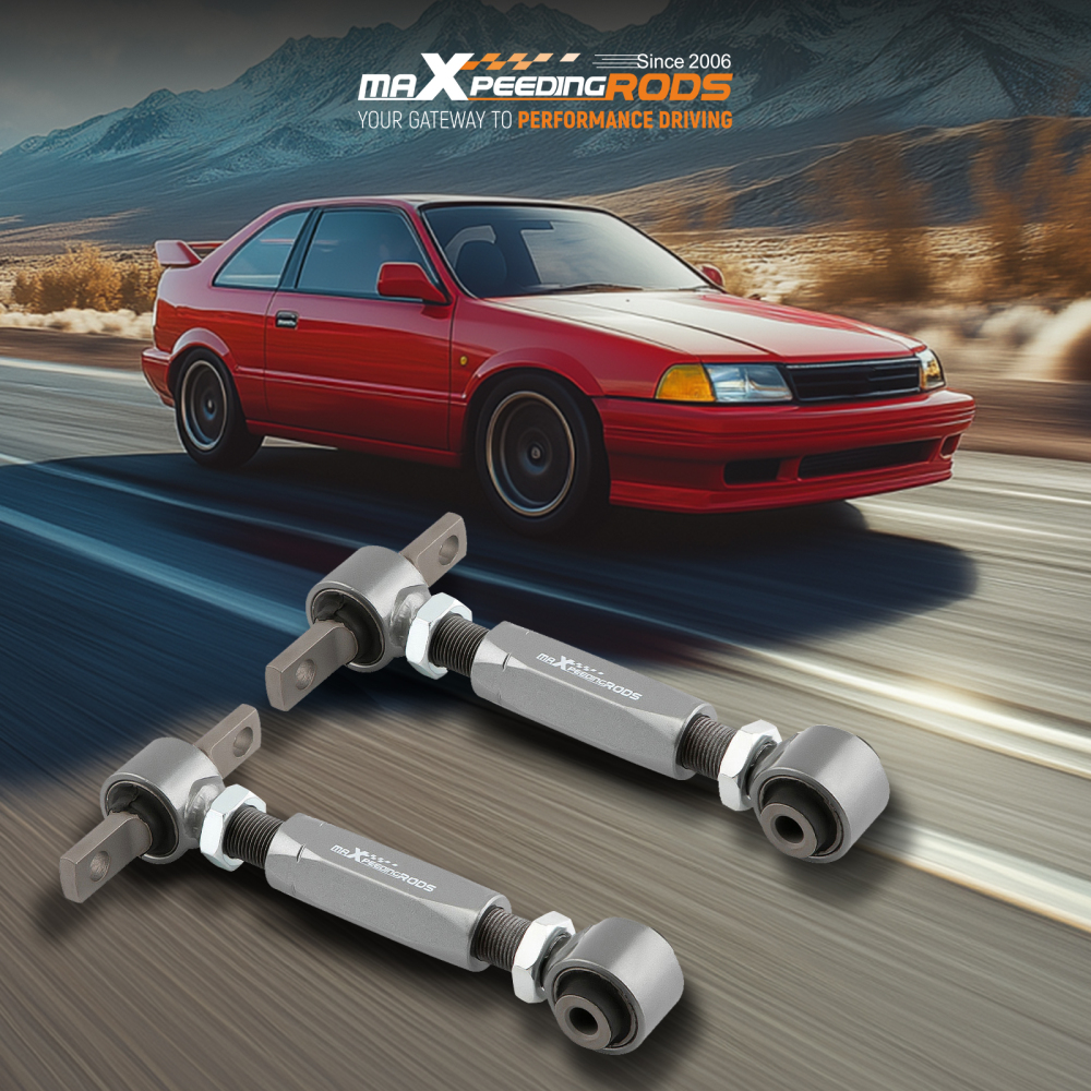2x Adjustable Rear Camber Arm Kit For 88-00 compatible for Honda Civic 97-01 CR-V compatible for Acura Integra