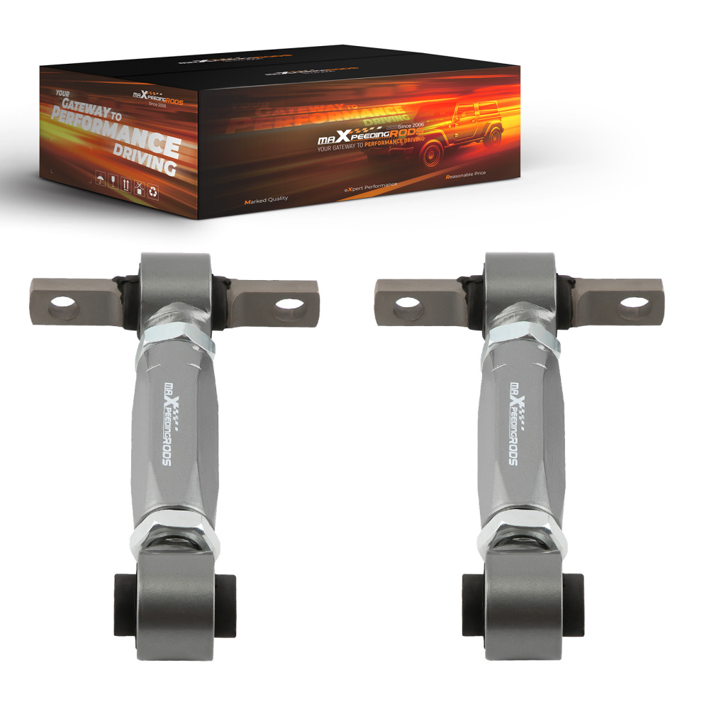 2x Adjustable Rear Camber Arm Kit For 88-00 Honda Civic 97-01 CR-V Acura Integra