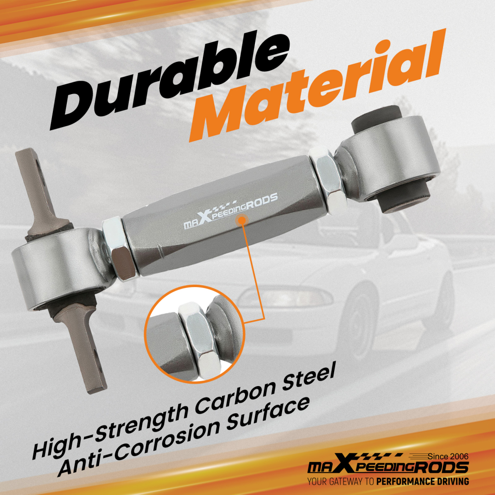 2x Adjustable Rear Camber Arm Kit For 88-00 Honda Civic 97-01 CR-V Acura Integra