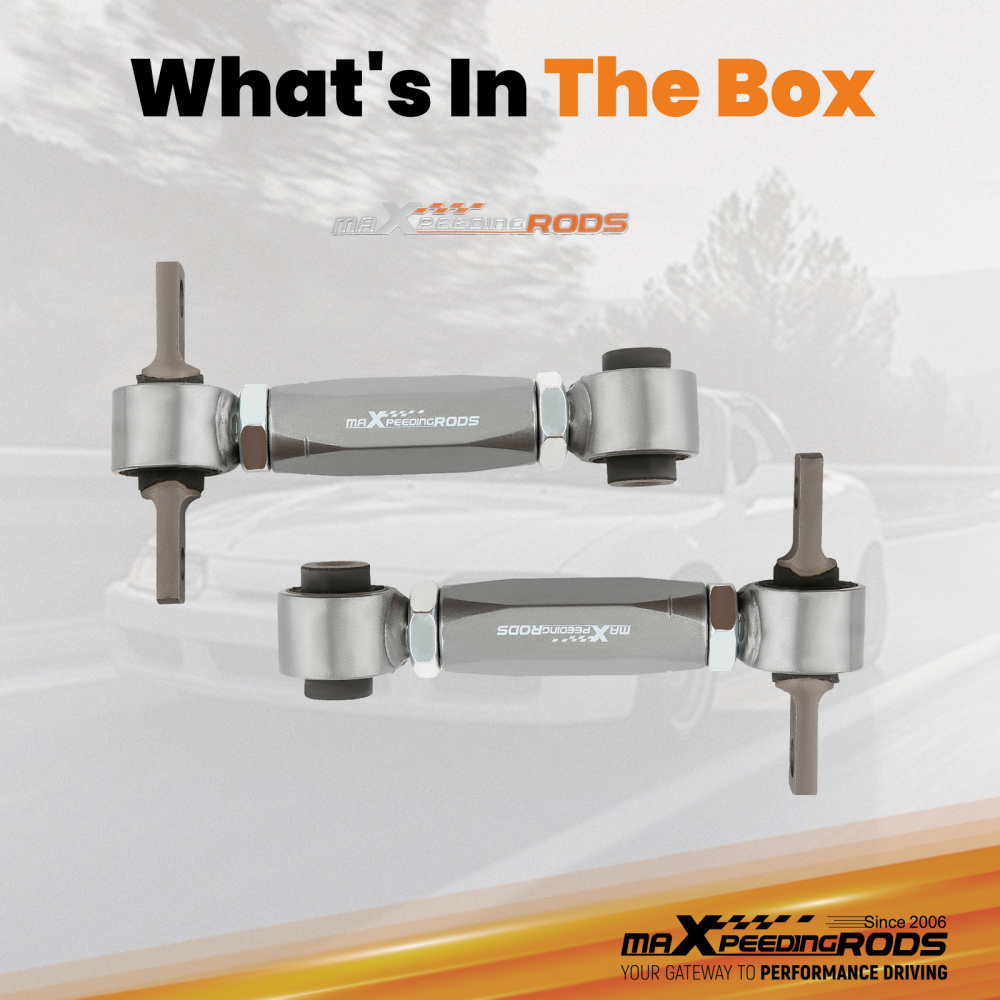 2x Adjustable Rear Camber Arm Kit For 88-00 Honda Civic 97-01 CR-V Acura Integra