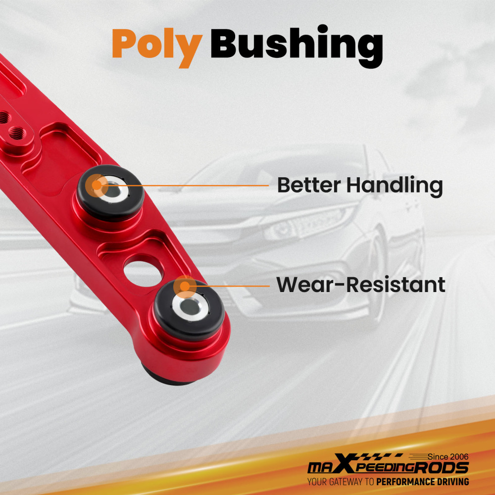 Rear Lower Control Arms + Camber Kit For 1988-95 compatible for Honda Civic 94-01 compatible for Acura Integra