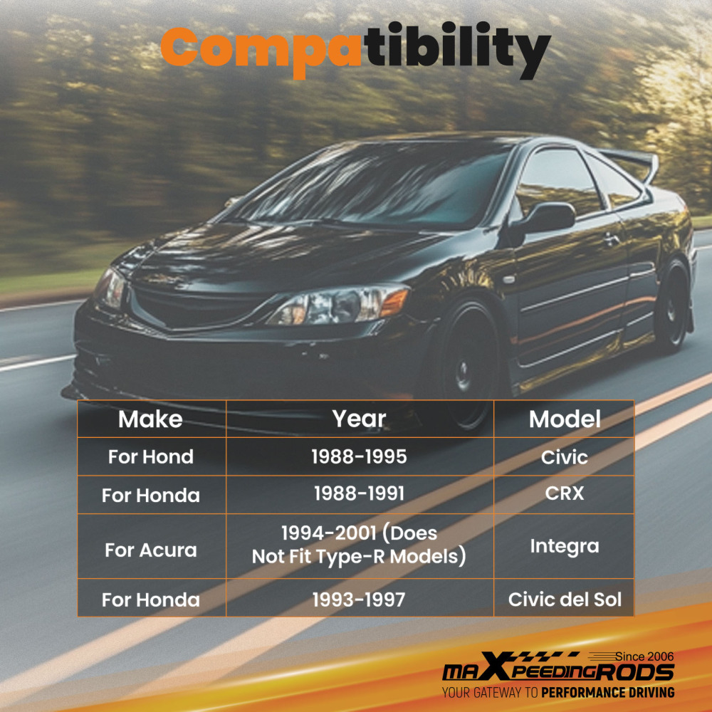 Rear Lower Control Arms + Camber Kit For 1988-95 compatible for Honda Civic 94-01 compatible for Acura Integra