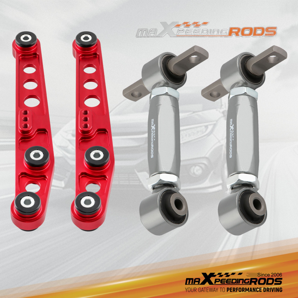 Rear Lower Control Arms + Camber Kit For 1988-95 compatible for Honda Civic 94-01 compatible for Acura Integra