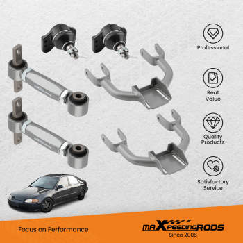 CoiloversLower Control Arm Front Upper Rear Camber Kits For Honda Civic 92-95