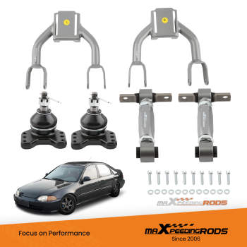 CoiloversLower Control Arm Front Upper Rear Camber Kits For Honda Civic 92-95