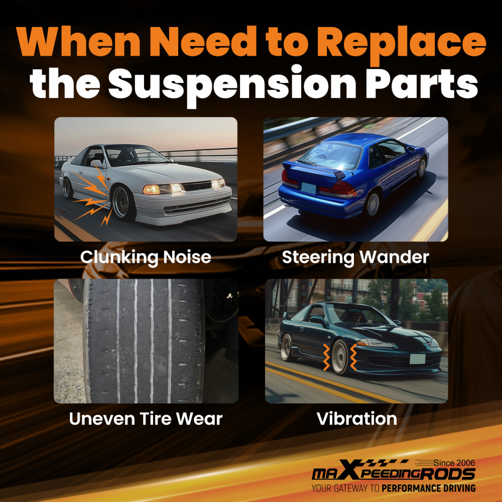 Front Upper A Arms Rear Camber Lower Control arms for 92-95 Civic 93-97 Del Sol