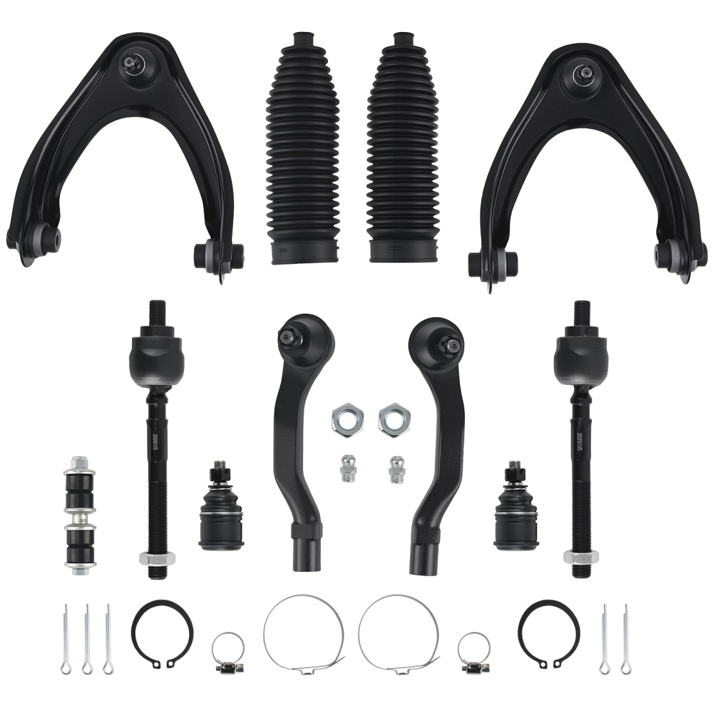12x Front Upper Control Arm Tie Rod Sway Bar Links Kit for 1996-2000 compatible for Honda Civic