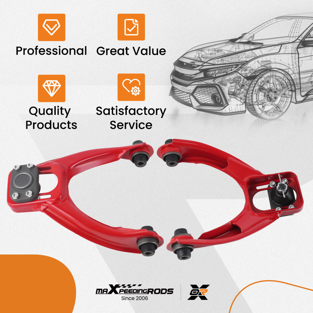 Adjustable Front Upper Control Arm Camber Kit For 1996 1997-2000 compatible for Honda Civic