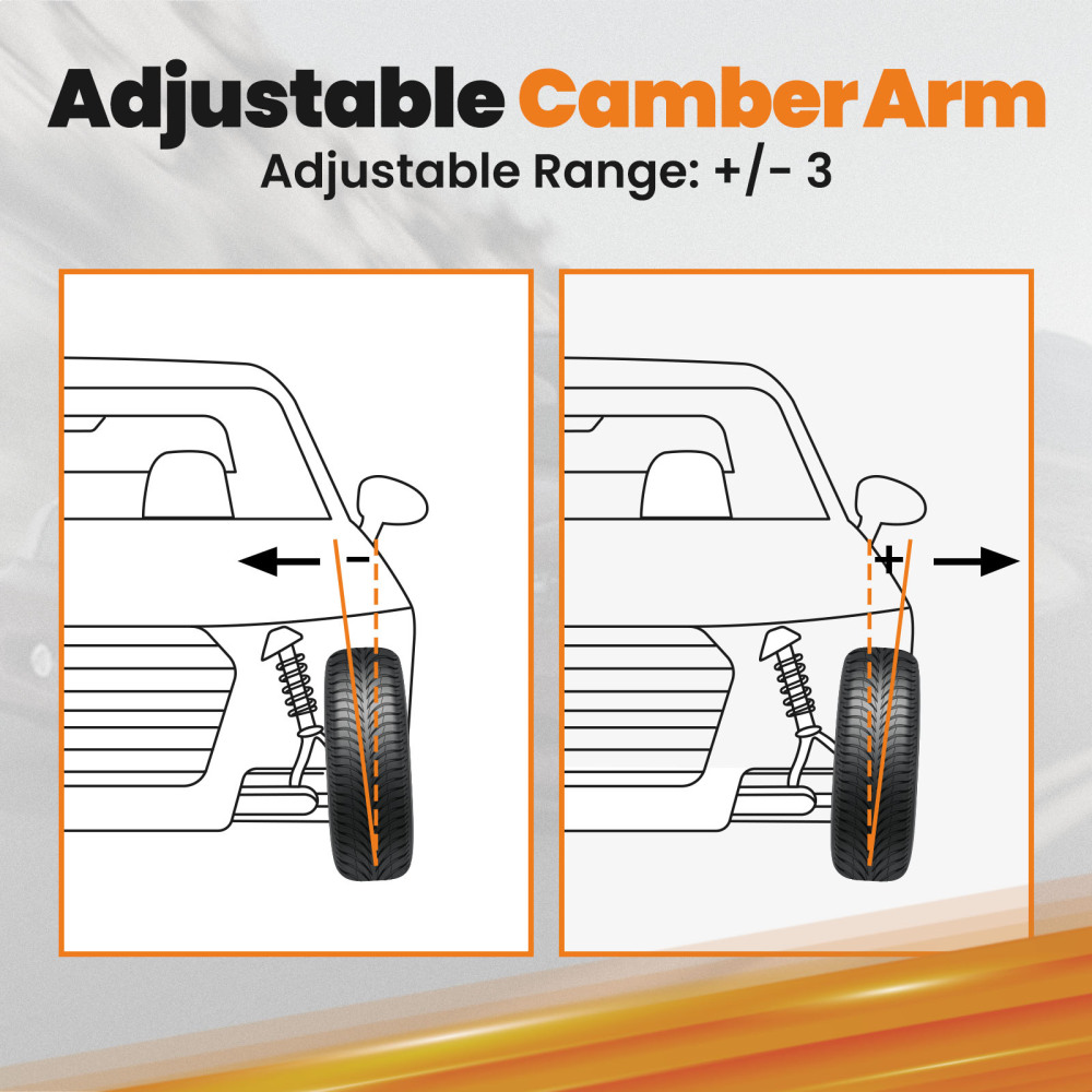 2x Rear Control Camber Arm Adjustable For 2002-06 compatible for Acura RSX 01-05 compatible for Honda Civic