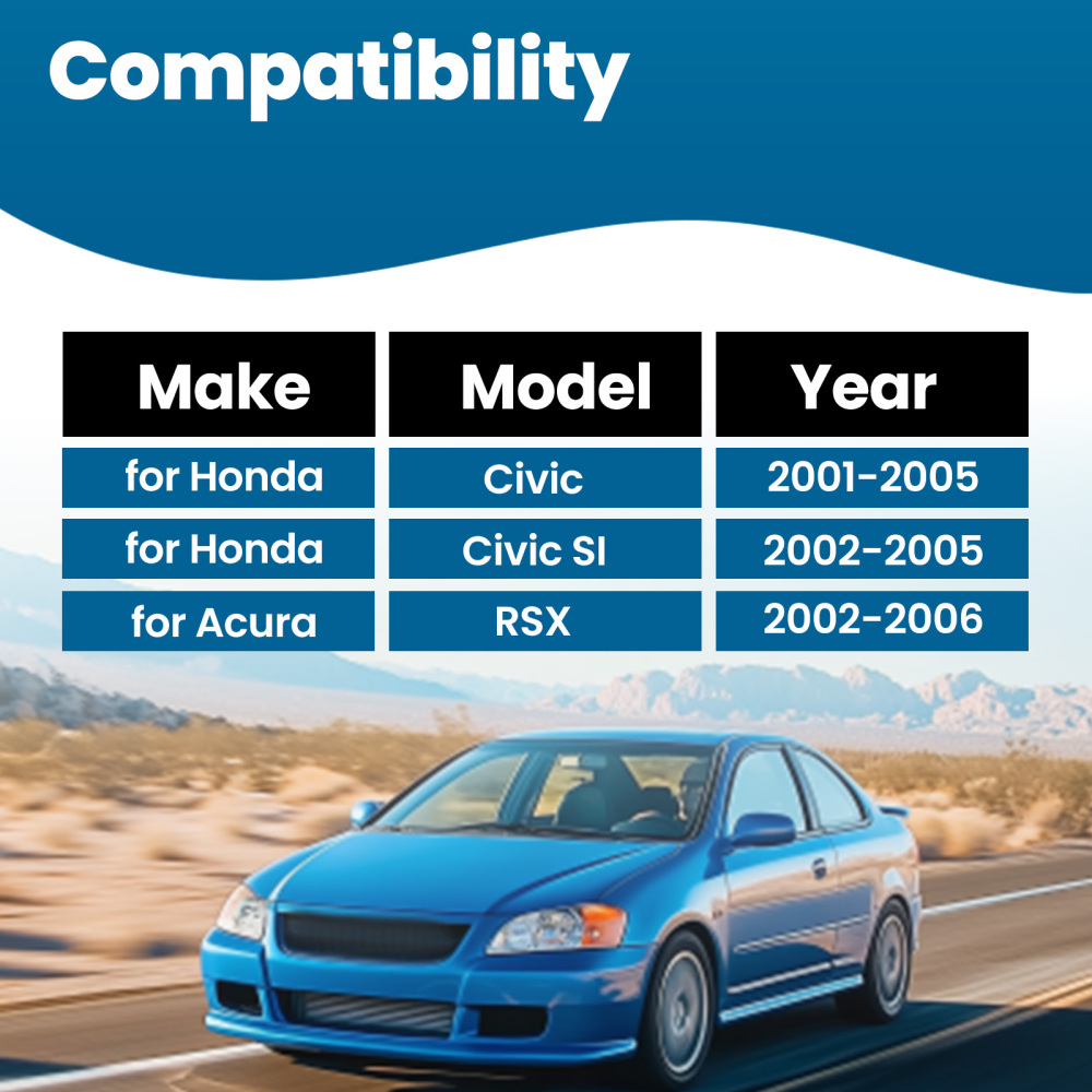 2x Rear Control Camber Arm Adjustable For 2002-06 Acura RSX 01-05 Honda Civic