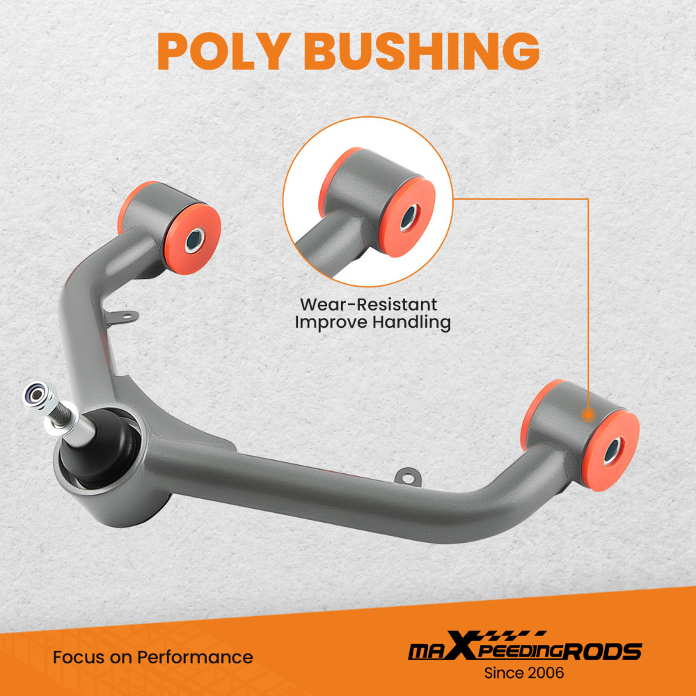 2-4 Lift Upper Control Arm compatible for Chevy Silverado 2001-2010 compatible for GMC Sierra 2500 3500HD