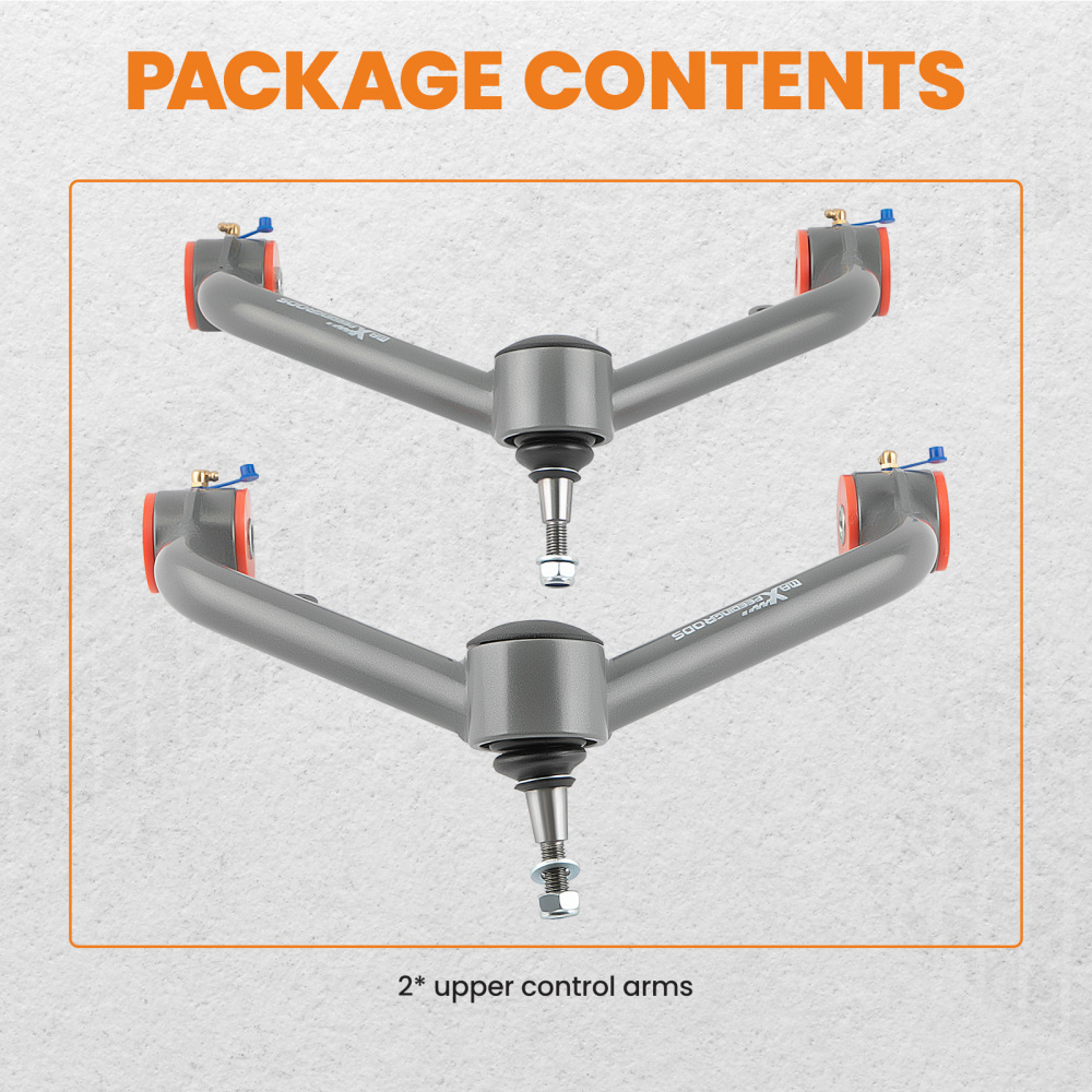 2-4 Lift Upper Control Arm compatible for Chevy Silverado 2001-2010 compatible for GMC Sierra 2500 3500HD