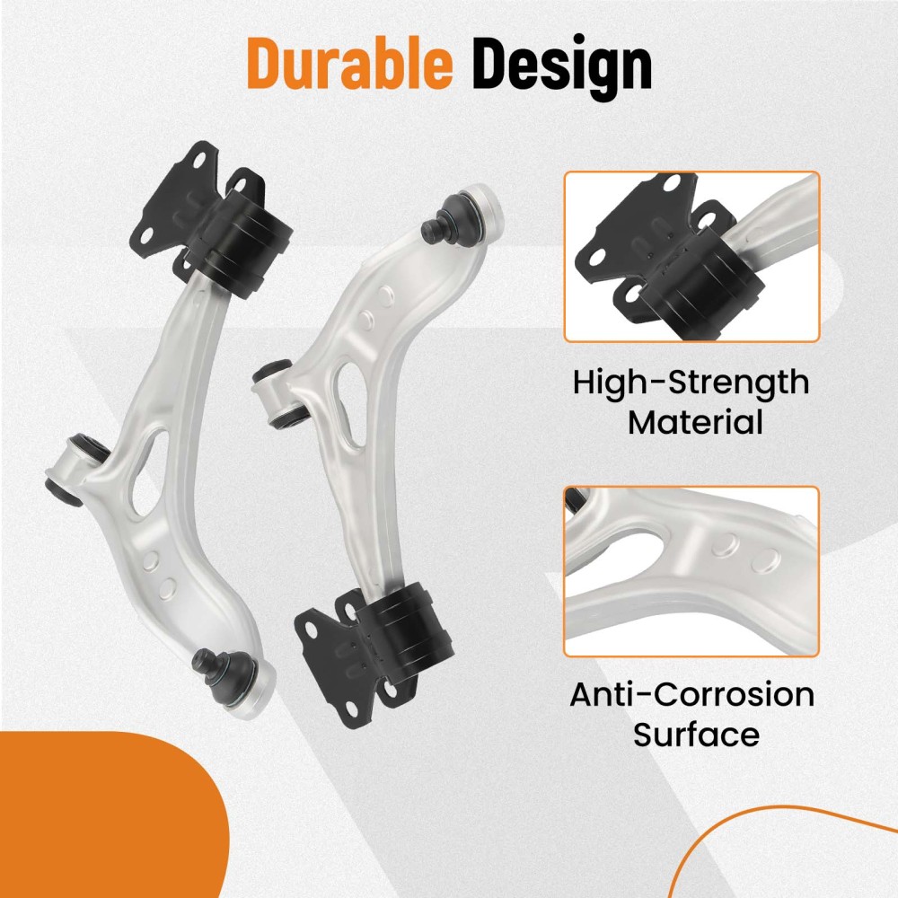 12pcs Suspension Kit Front Lower Control Arm Sway Bar compatible for Ford Focus 2012-2018