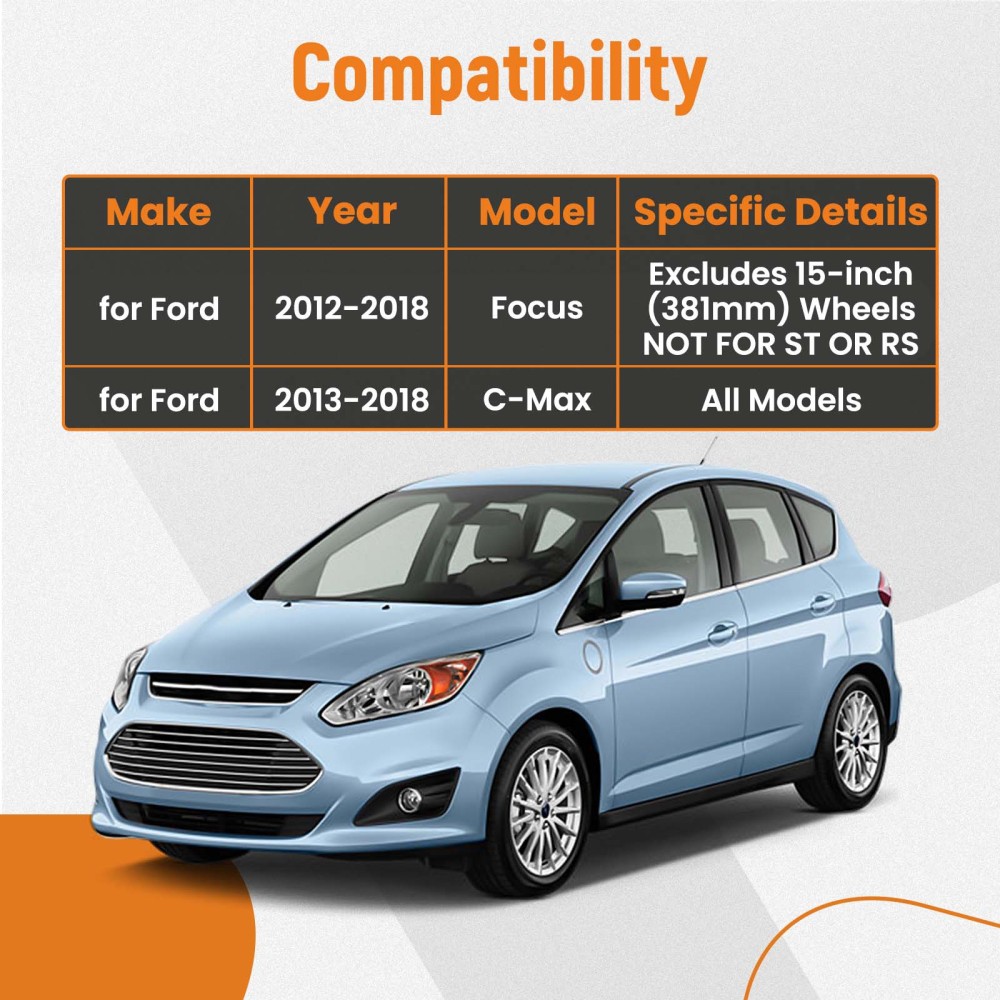 12pcs Suspension Kit Front Lower Control Arm Sway Bar compatible for Ford Focus 2012-2018