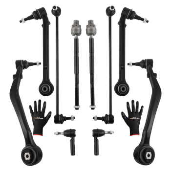 10x Front Lower Control Arms Tie Rods Sway Bars compatible for Chevy Camaro 2010-2015