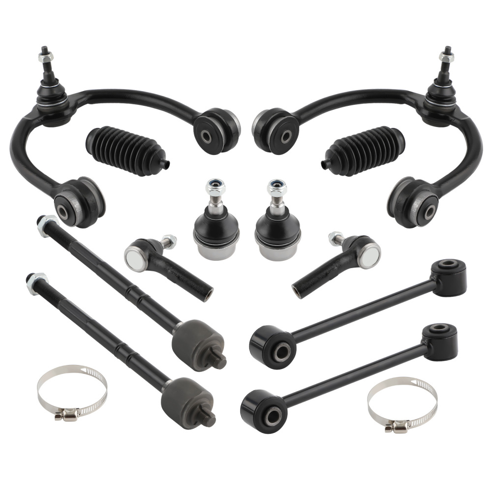 12 Pcs Front Upper Control Arms w/Ball Joint compatible for Jeep Commander 2006 - 2010