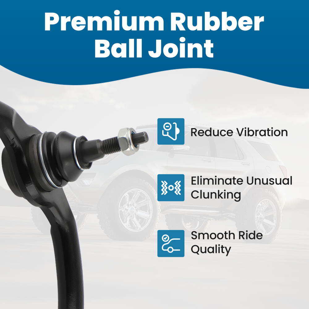 12 Pcs Front Upper Control Arms w/Ball Joint compatible for Jeep Commander 2006 - 2010