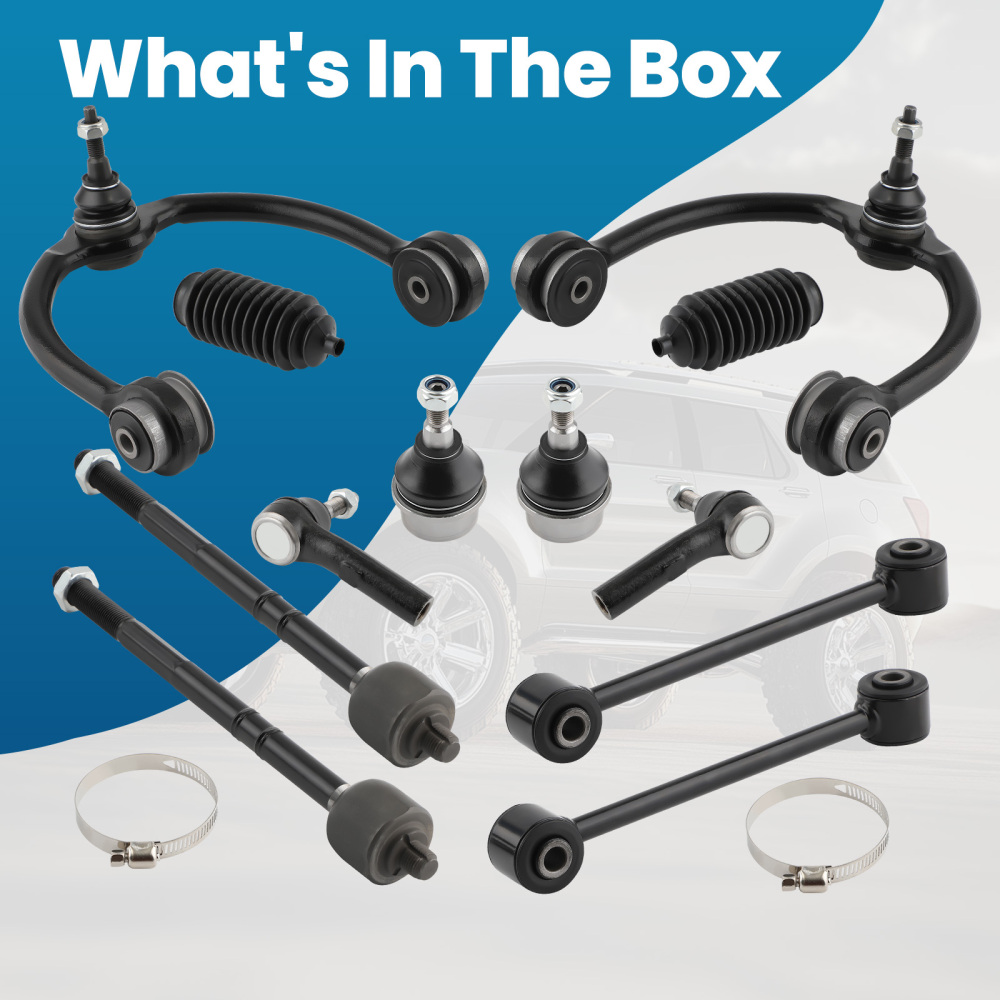 12 Pcs Front Upper Control Arms w/Ball Joint compatible for Jeep Commander 2006 - 2010