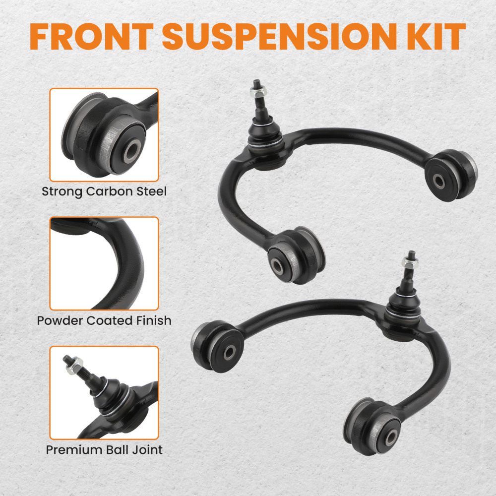 12 Pcs Front Upper Control Arms w/Ball Joint compatible for Jeep Commander 2006 - 2010