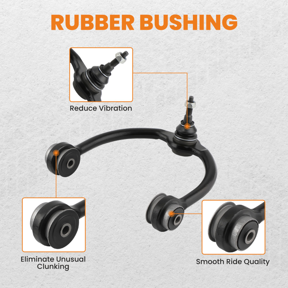 12 Pcs Front Upper Control Arms w/Ball Joint compatible for Jeep Commander 2006 - 2010